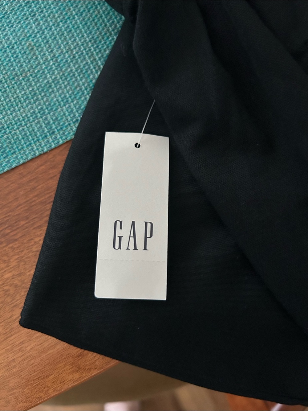 NWT GAP Women’s Black Mid Rise Twill Easy Pant Drawstring Waistband - Picture 8 of 12